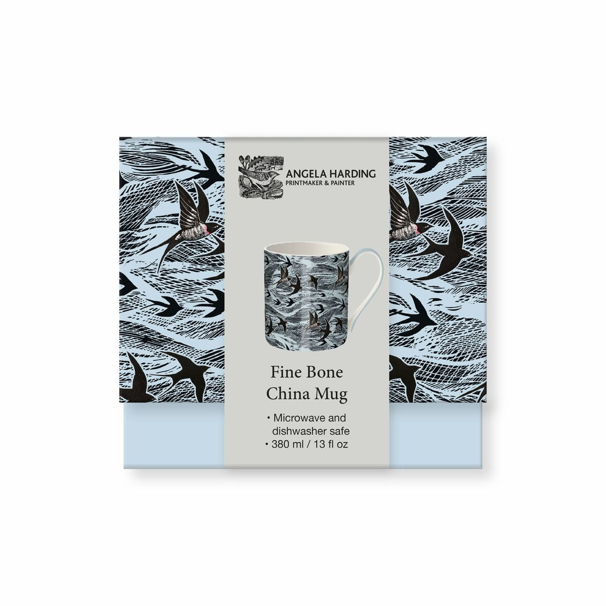 Angela Harding Swallow and Sea Fine Bone China Mug - Bee's Emporium