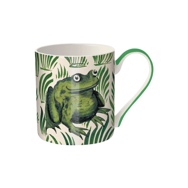 V&A William De Morgan Frog Tile Fine Bone China Mug
