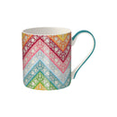 Mary Katrantzou Rainbow Chevrons Fine Bone China Mug - Bee's Emporium