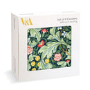 V&A Leicester Wallpaper Set of 4 Cork Backed Coasters