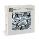 Angela Harding Swallows and Sea Set of 4 Cork Backed Coasters