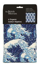 The British Museum The Great Wave Pack of 4 Organic Cotton Napkins