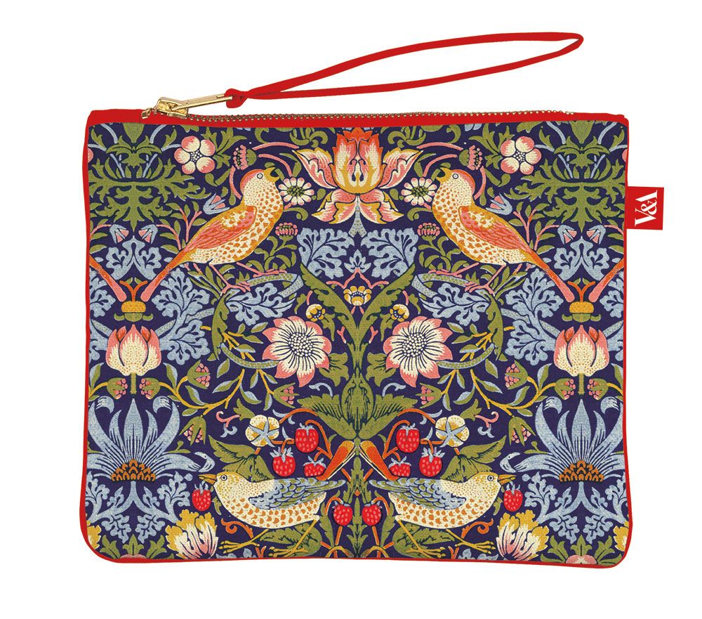 V&A William Morris Strawberry Thief Pouch Bag - Bee's Emporium
