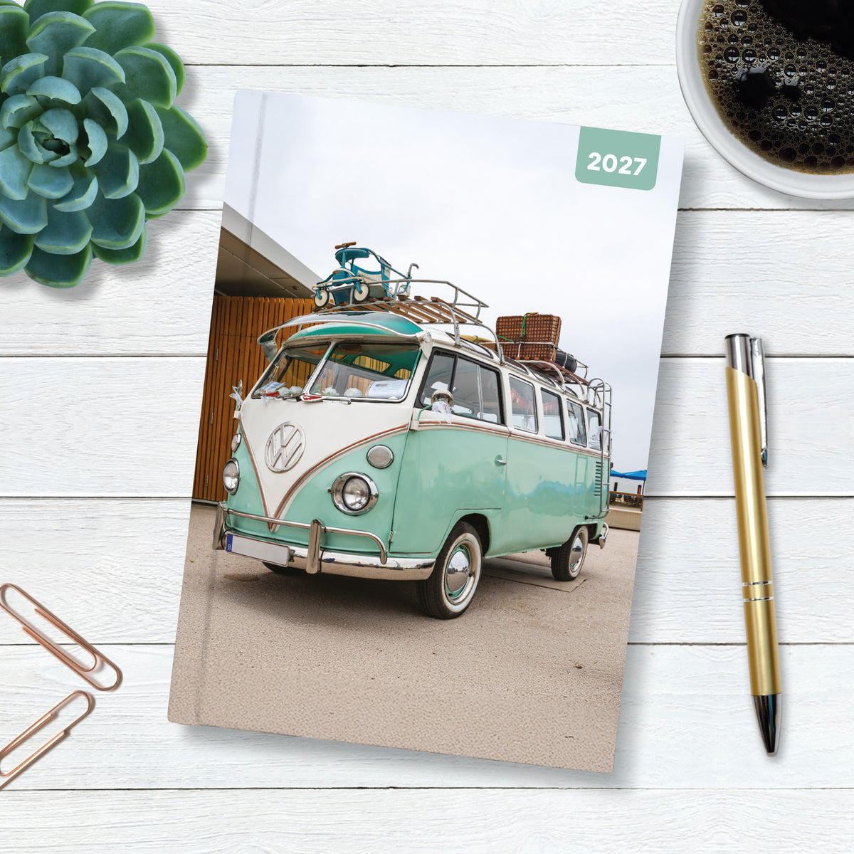 Camper Vans A5 Padded Diary