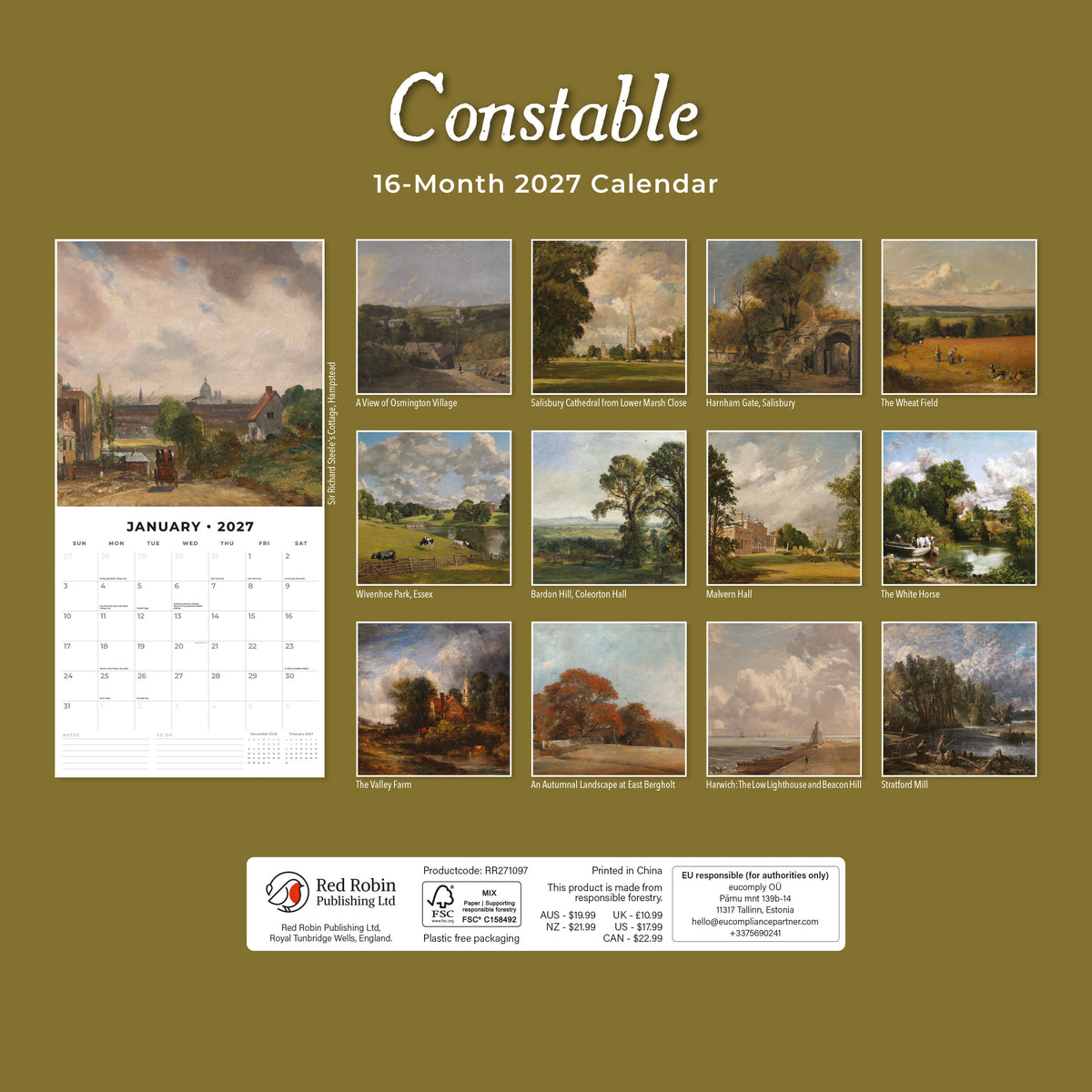 Constable 2027 Square Wall Calendar