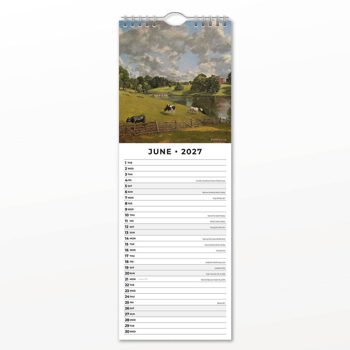 Constable 2027 Slim Wall Calendar