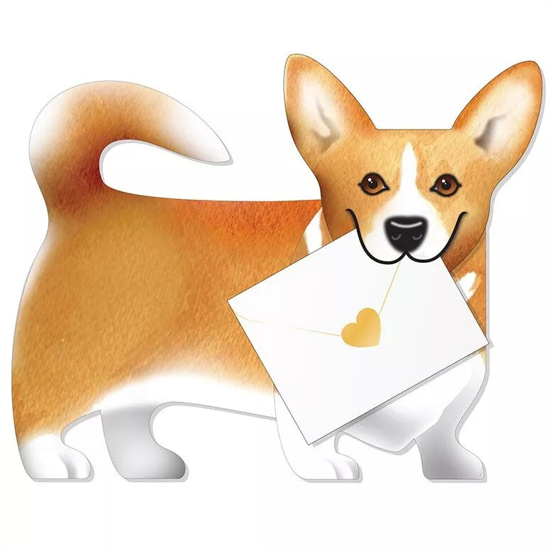 Carriad Corgi 3D Greeting Card with Envelope - Bee's Emporium