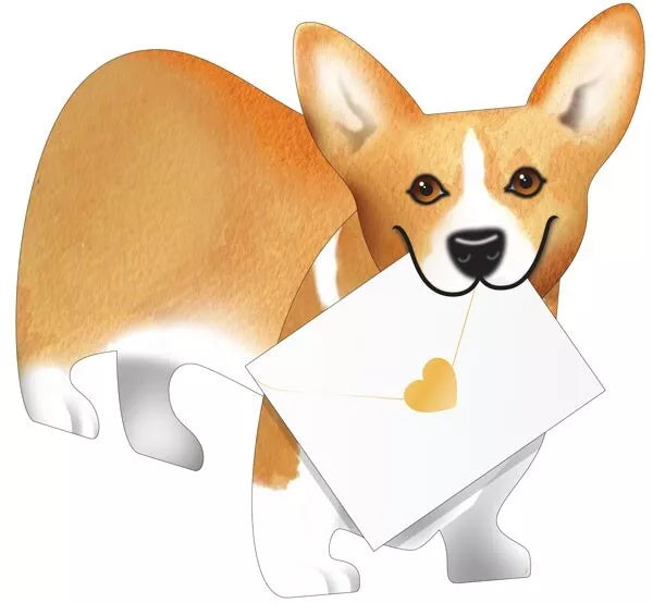 Carriad Corgi 3D Greeting Card with Envelope - Bee's Emporium