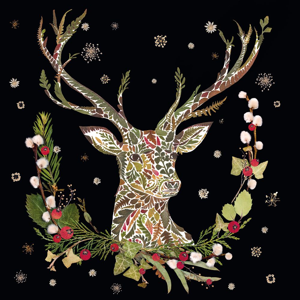 Winter Wild Press Winter Stag by Helen Ahpornsiri Pack of 8 Christmas Cards