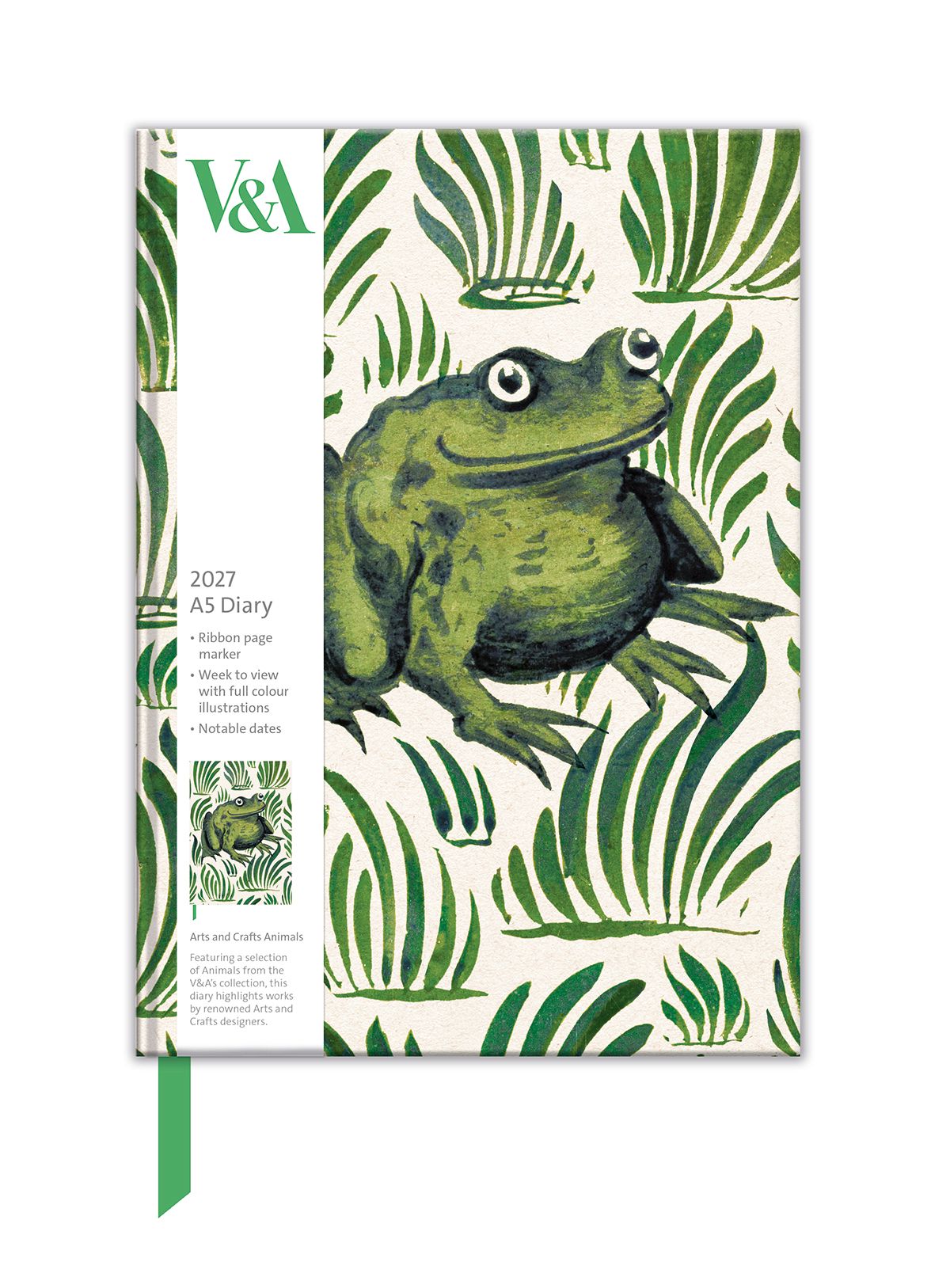V&A Arts & Crafts Animals 2027 A5 Diary