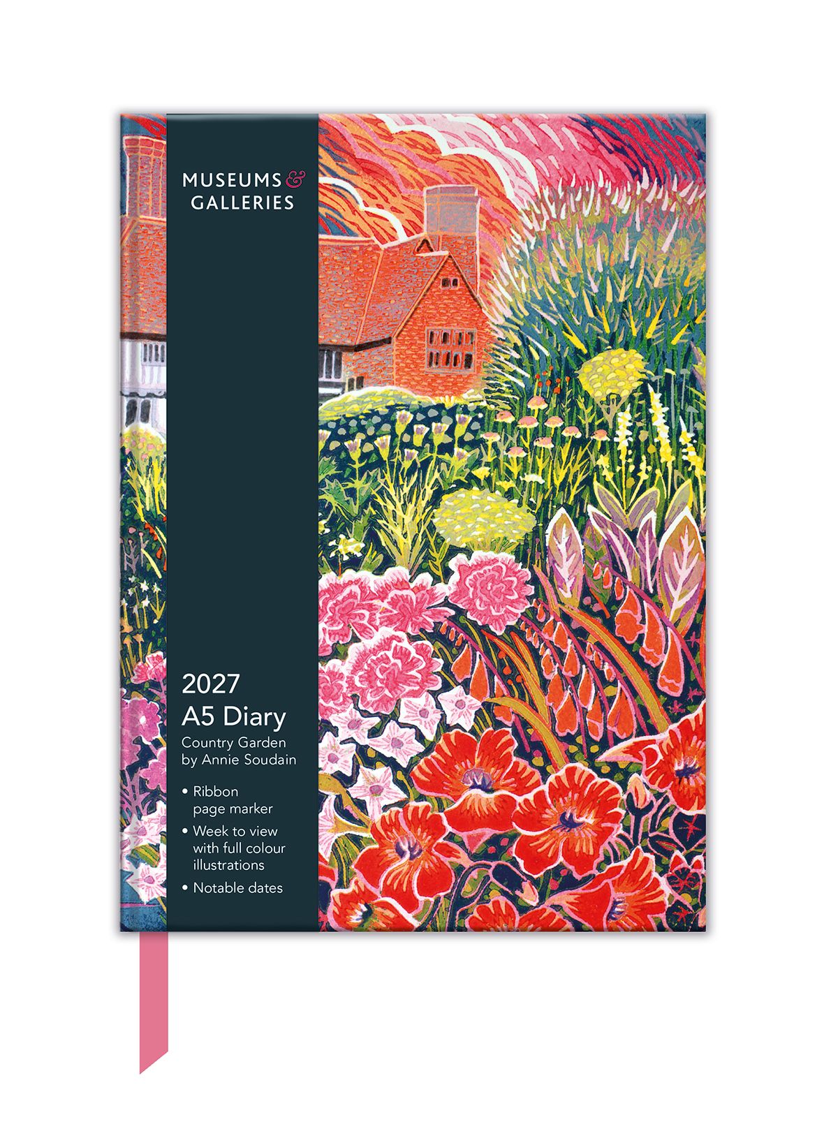 Country Garden by Annie Soudain 2027 A5 Diary