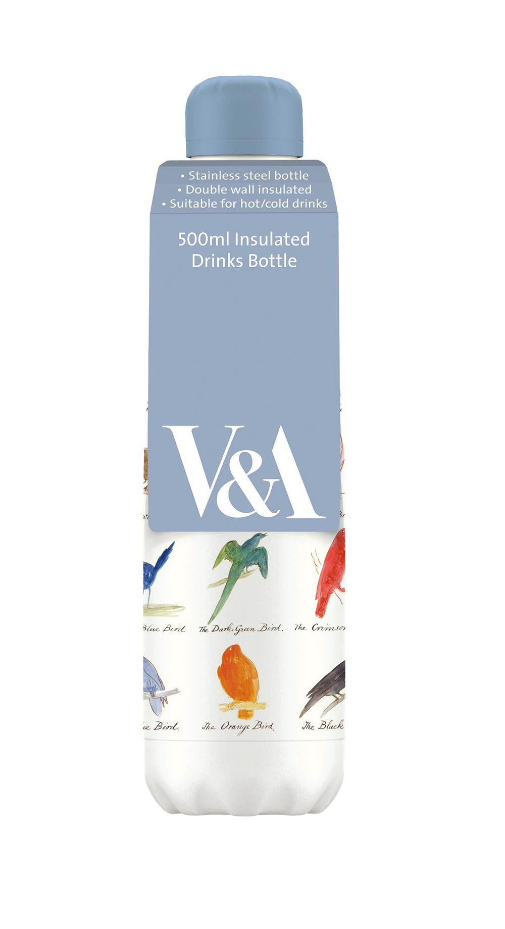 V&A Edward Lear Birds Insulated Drinks Bottle - Bee's Emporium