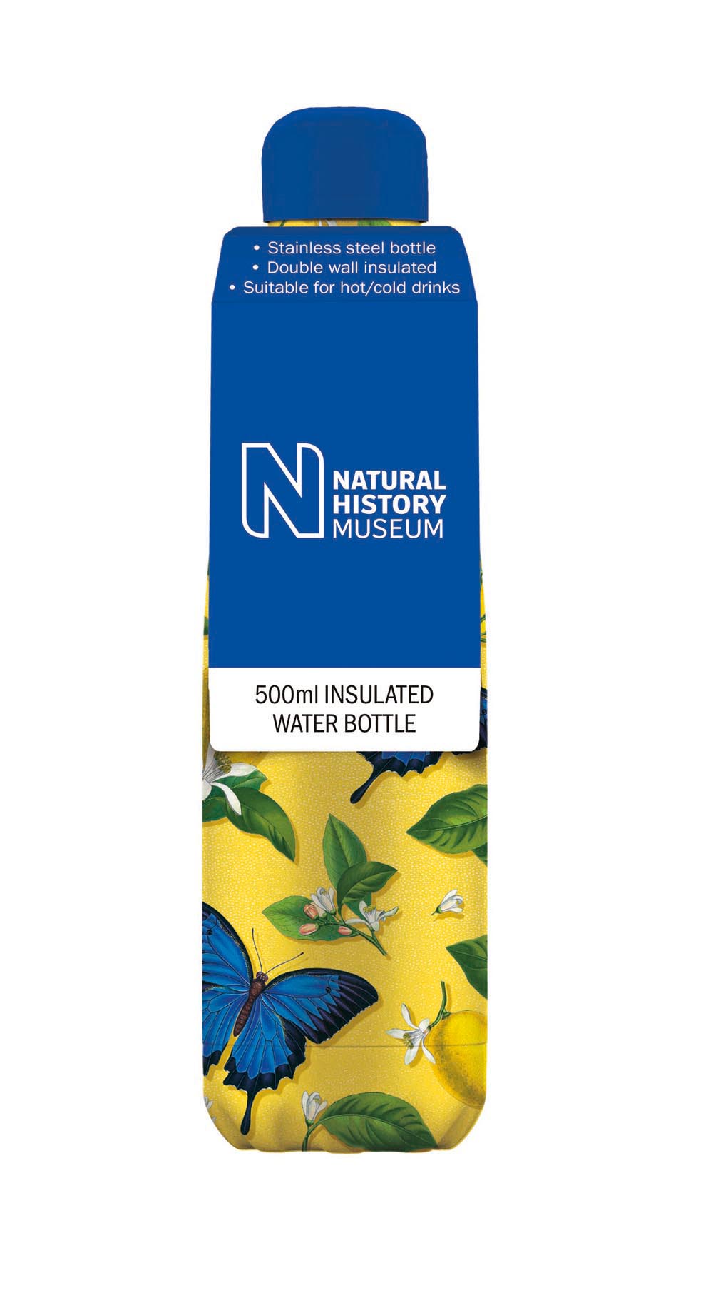 The Natural History Museum Ulysses Butterfly 500ml Insulated Drinks Bottle - Bee's Emporium