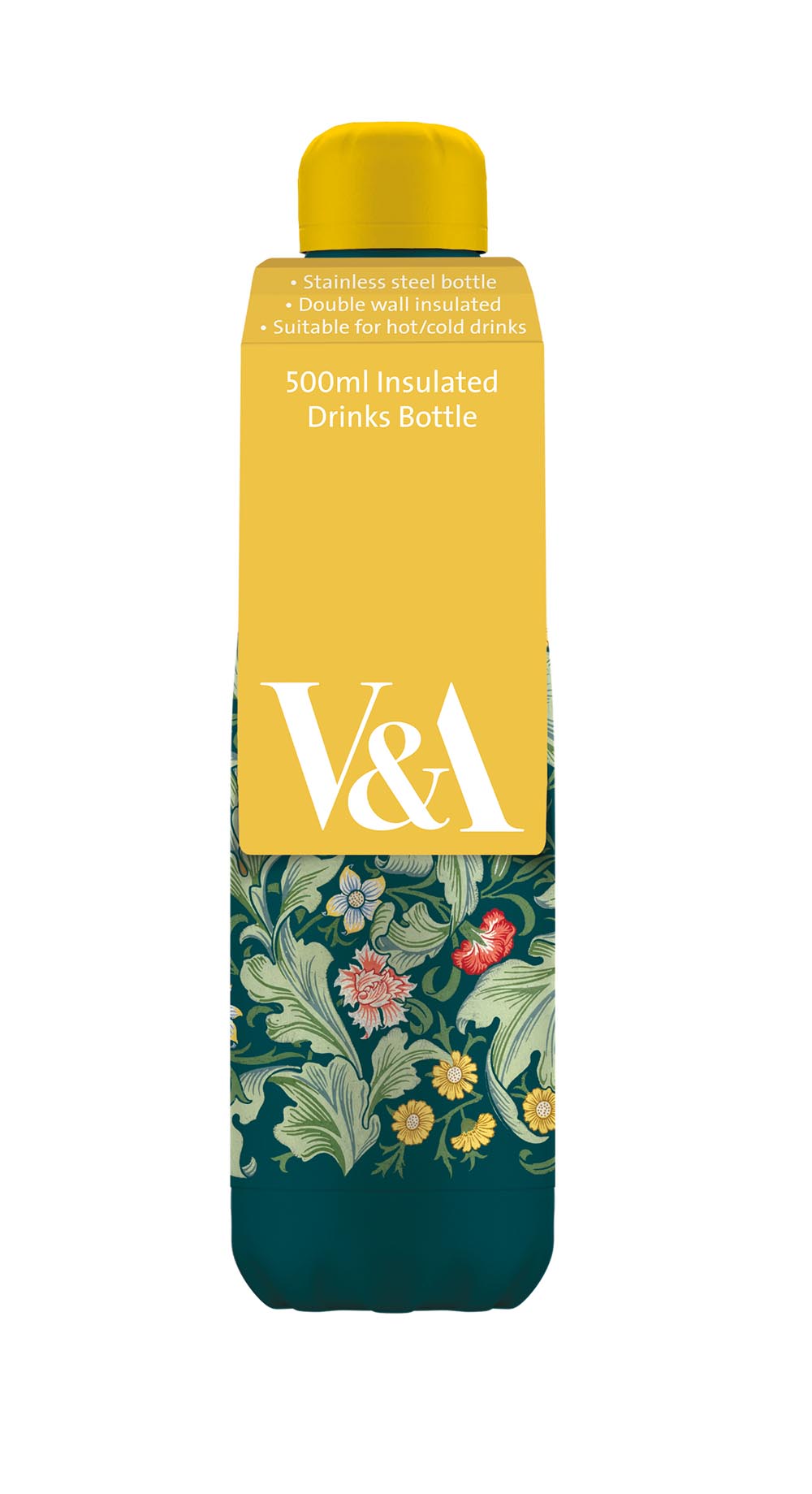 V&A Leicester Wallpaper 500ml Insulated Drinks Bottle - Bee's Emporium