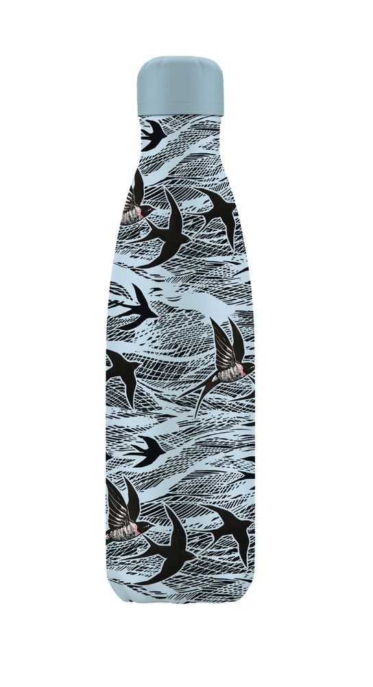 Angela Harding Swallow and Sea 500ml Insulated Drinks Bottle - Bee's Emporium