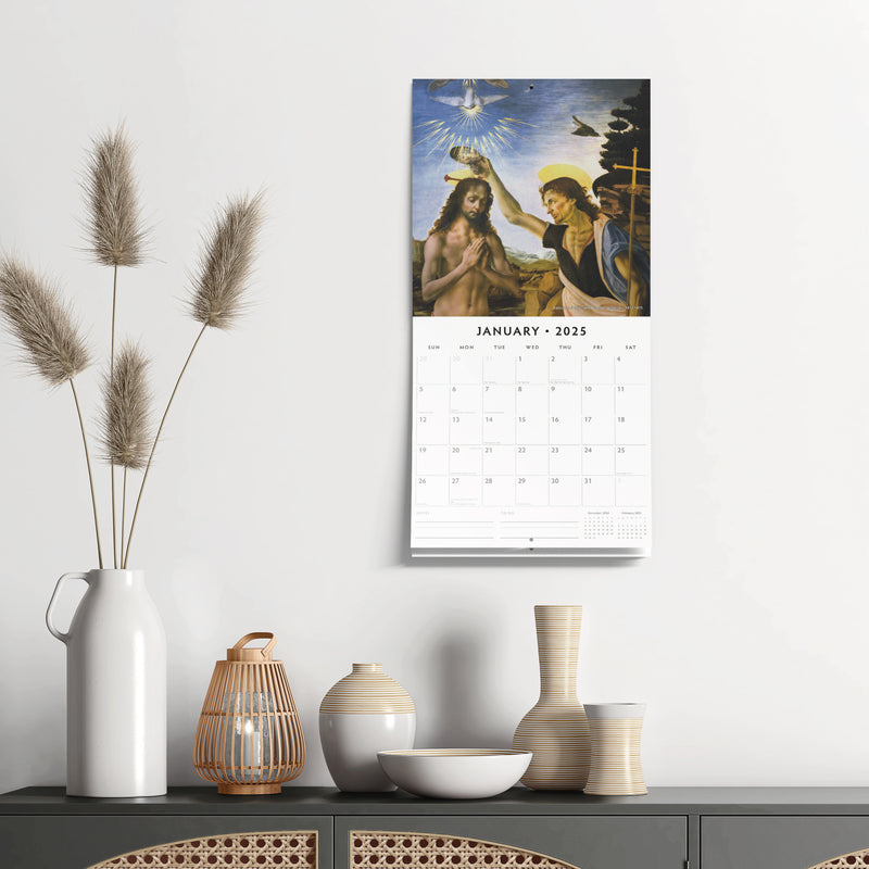 Da Vinci 2025 Square Wall Calendar