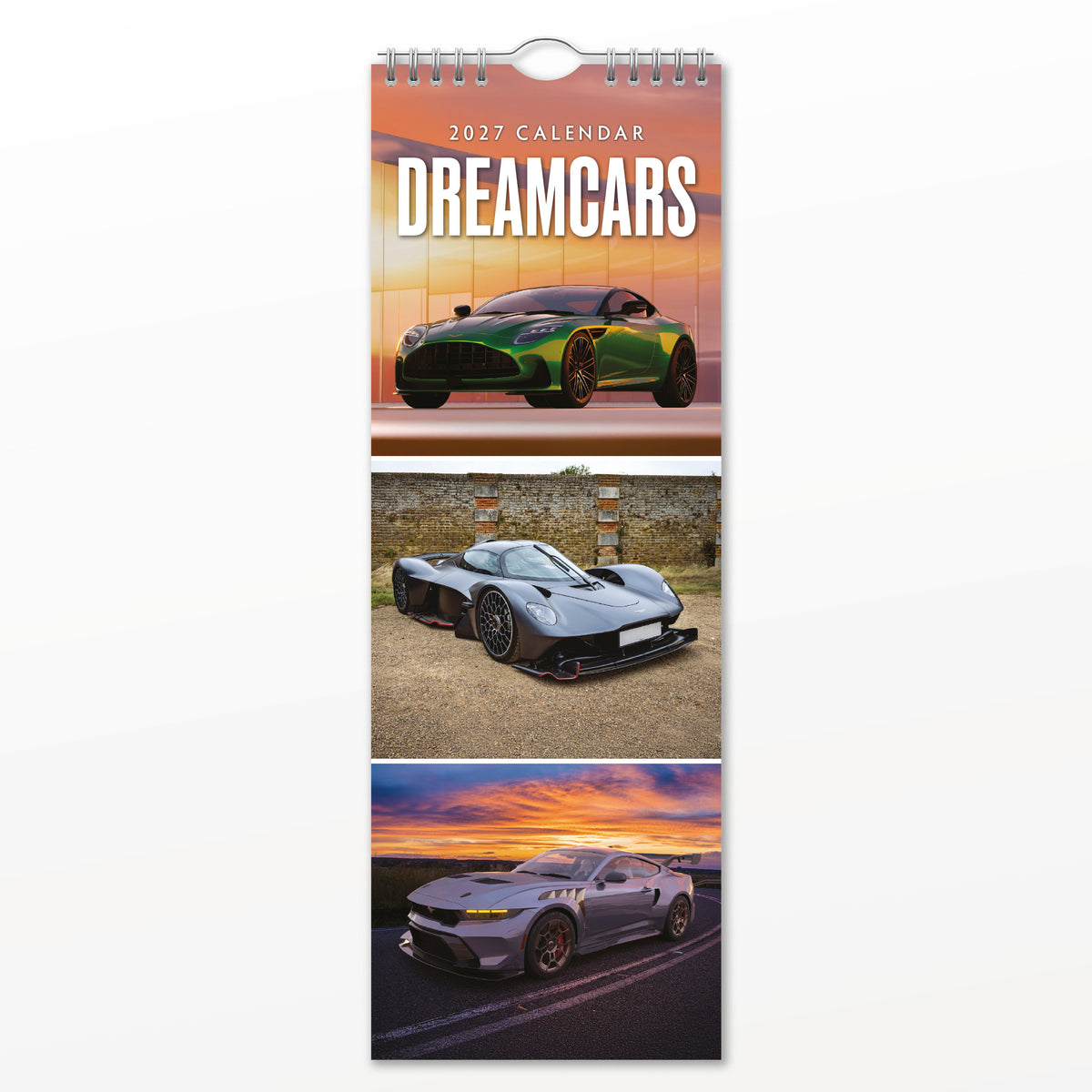 Dream Cars 2027 Slim Wall Calendar
