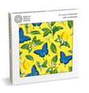 Natural History Museum Ulysses Butterfly & Lemons 6 Luxury Square Notecards Wallet