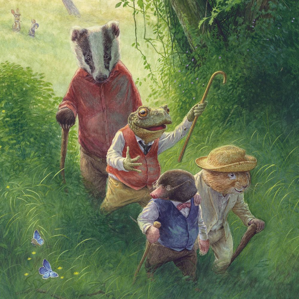 Wind in the Willows by Chris Dunn 8 Square Notecards Wallet - Bee's Emporium