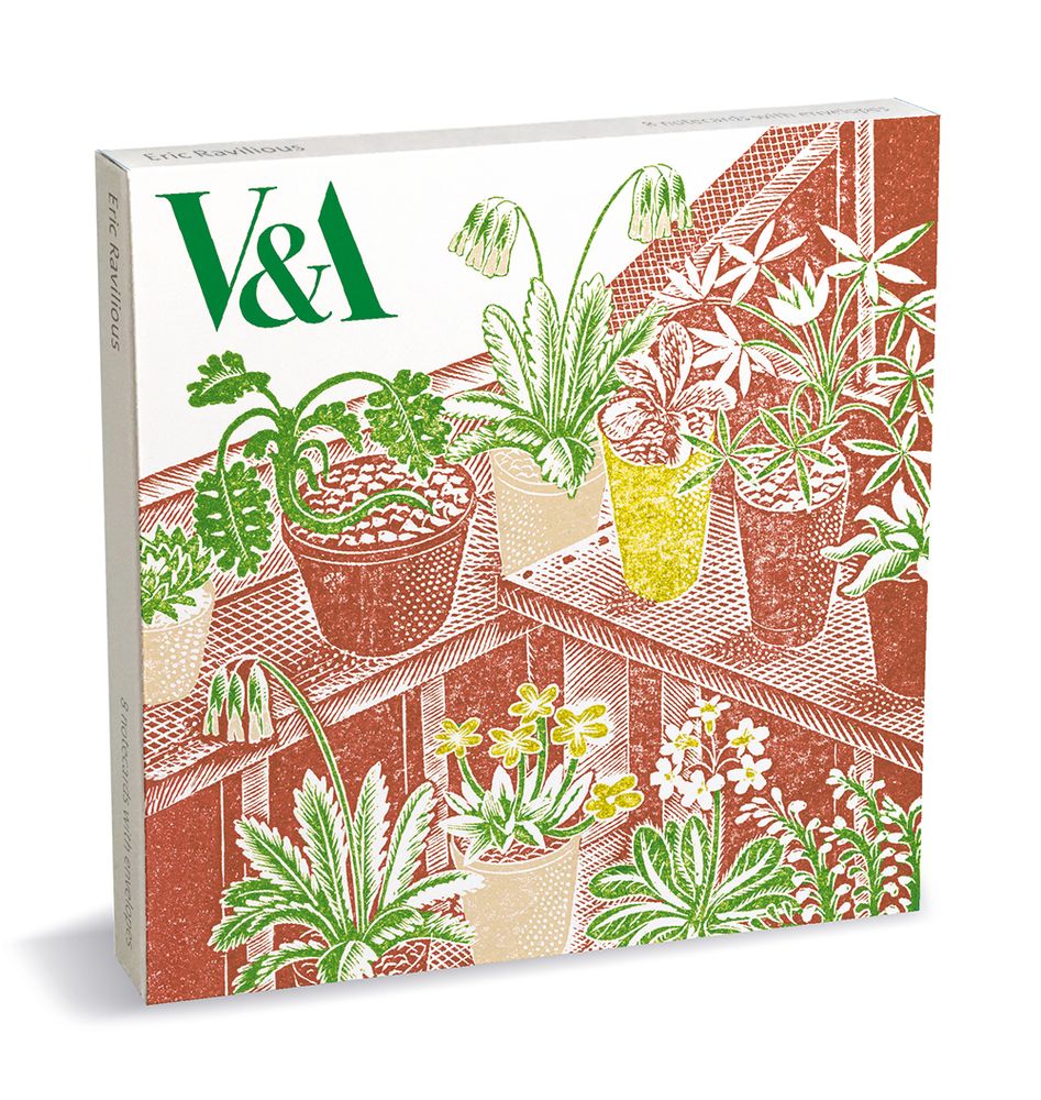 V&A Eric Ravilious 8 Square Notecards Wallet - Bee's Emporium