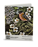 Angela Harding Blossom & Berries 8 Rectangle Notecards Wallet - Bee's Emporium