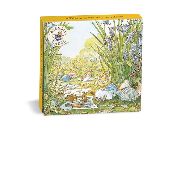Brambly Hedge Snoozing Under the Bluebells 8 Mini Notecards Wallet