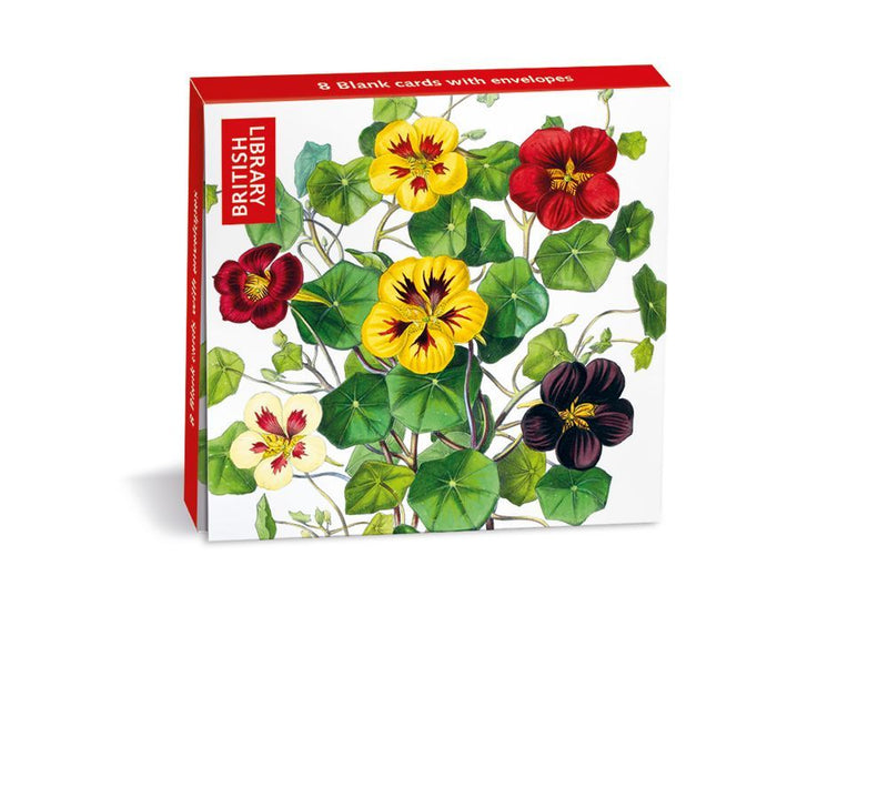 The British Museum The Illustrated Bouquet 8 Mini Notecards Wallet