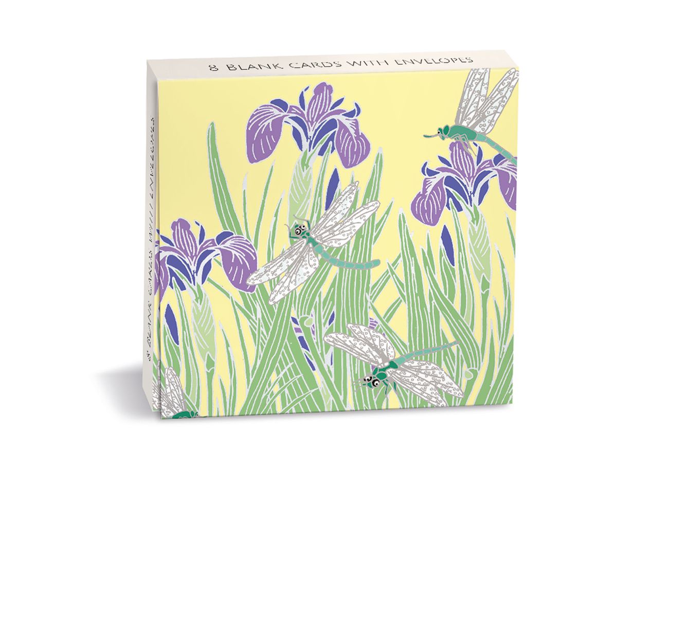 Emily Burningham Dragonflies & Iris 8 Mini Notecards Wallet - Bee's Emporium