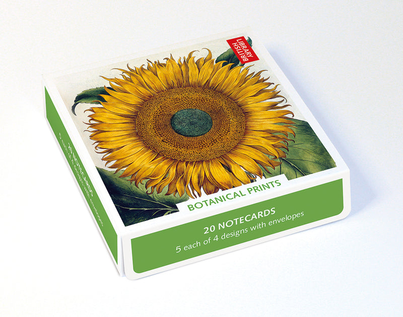 The British Library Botanical Prints Box of 20 Notecards with Envelopes