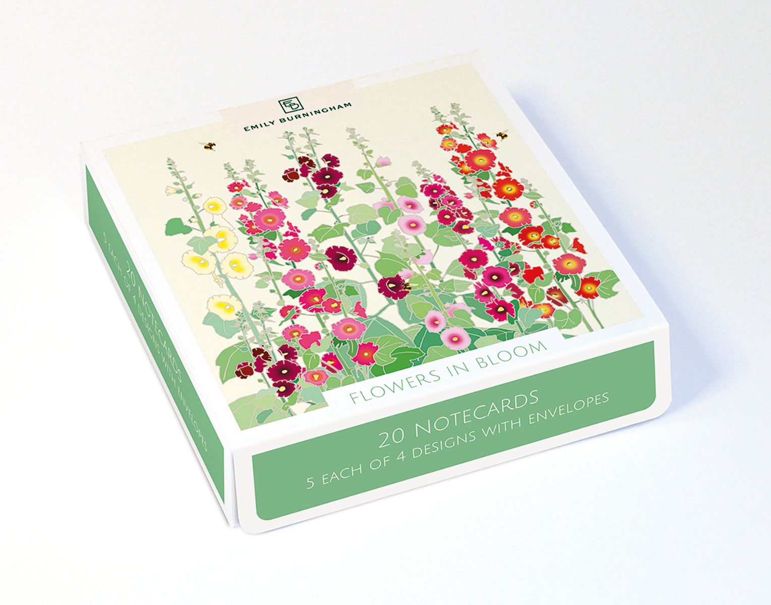 Emily Burningham Flowers in Bloom Box of 20 Notecards with Envelopes - Bee's Emporium