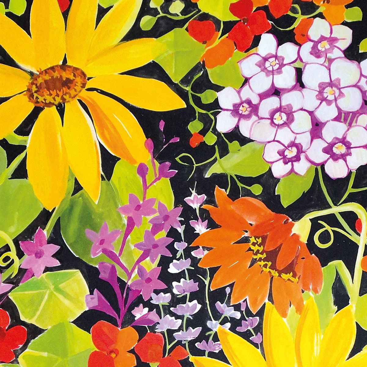 Sarah Campbell Flower Power Box of 20 Notecards with Envelopes - Bee's Emporium
