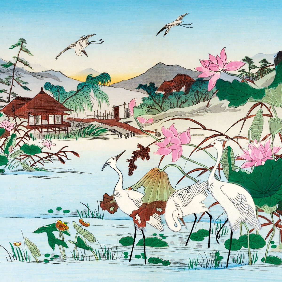 The British Museum Japanese Waterscapes Box of 20 Notecards with Envelopes - Bee's Emporium