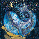 Luna Tides by Emma Frances Grant Blank Greeting Card with Envelope