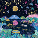 Meditative Moon by Emma Frances Grant 6 Luxury Square Notecards Wallet