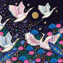 Egrets in Flight by Emma Frances Grant Blank Greeting Card with Envelope