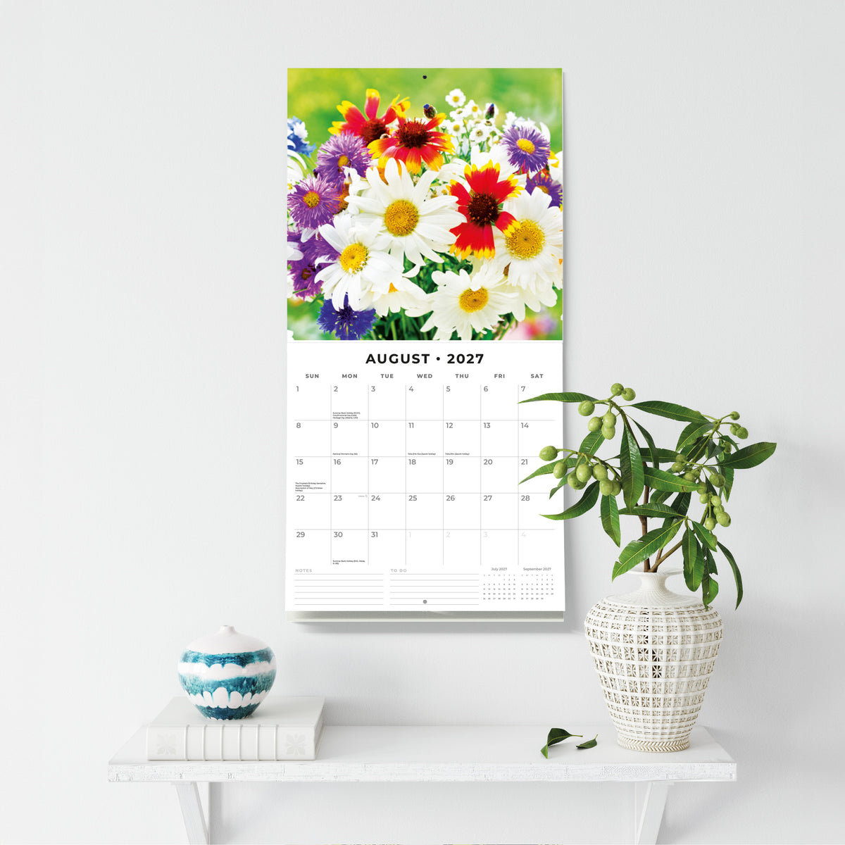 Floral Bouquet 2027 Square Wall Calendar
