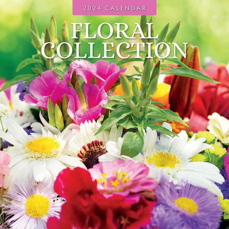 Floral Collection 2024 Square Wall Calendar