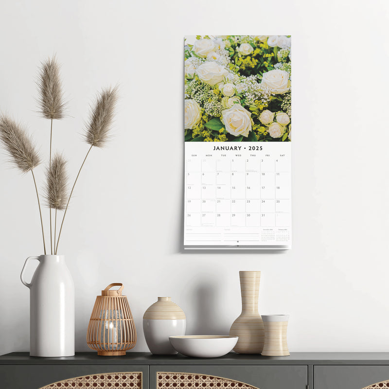 Floral Bouquet 2025 Square Wall Calendar