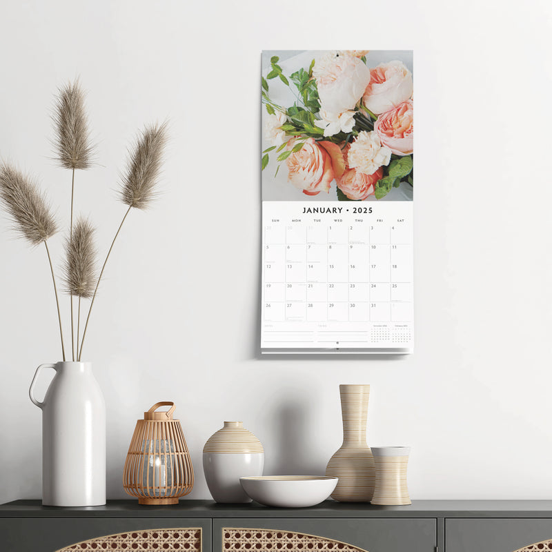 Floral Collection 2025 Square Wall Calendar