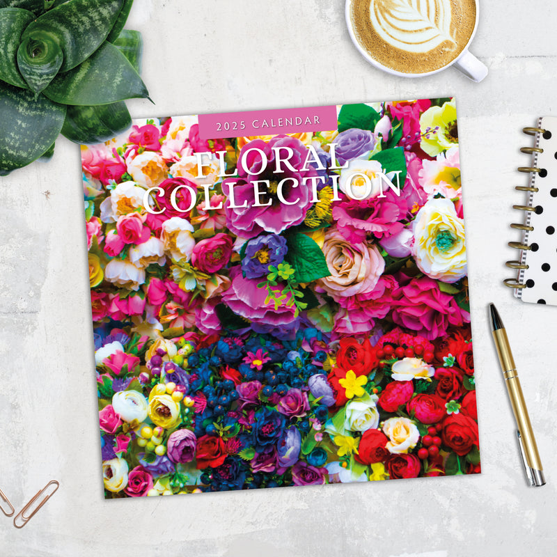 Floral Collection 2025 Square Wall Calendar