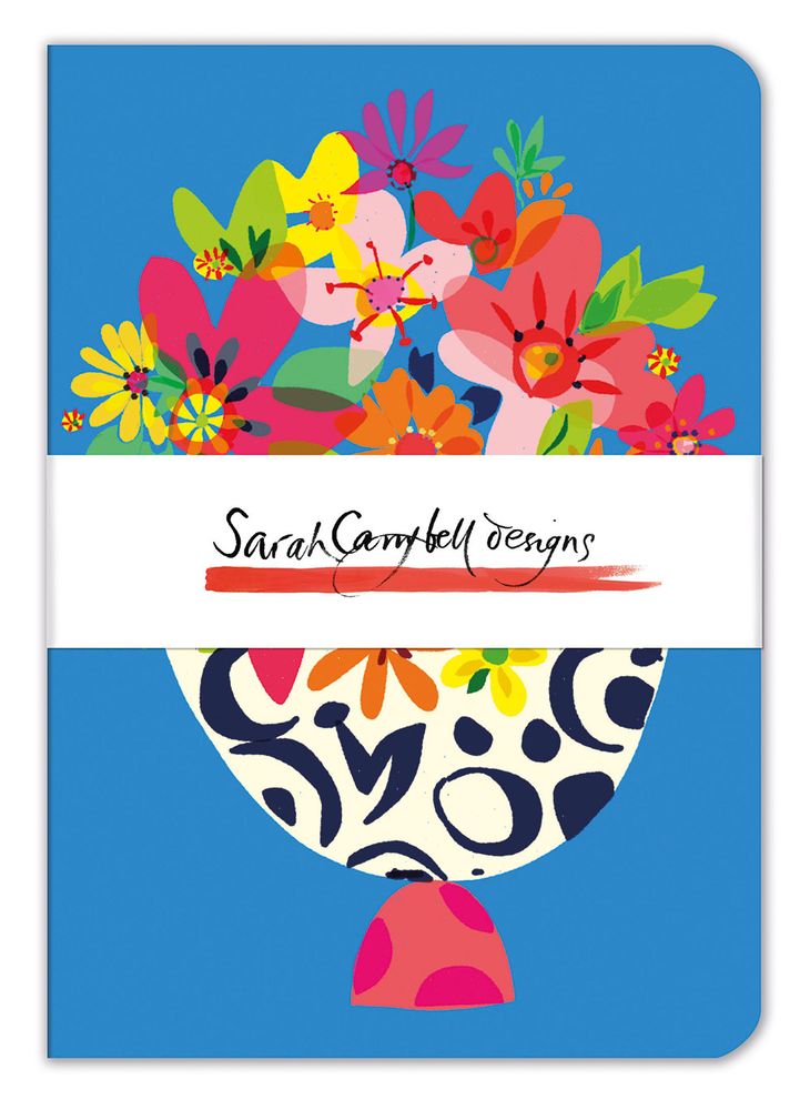Sarah Campbell Beautiful Blooms A5 Notebook