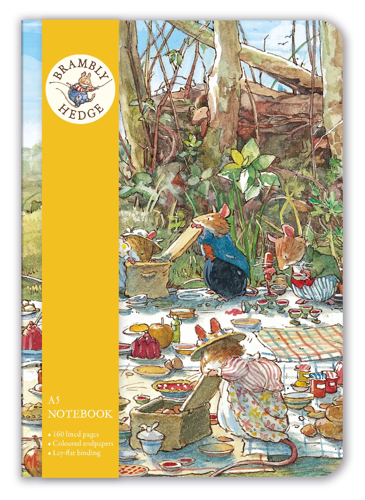 Brambly Hedge Picnic Time A5 Notebook - Bee's Emporium