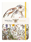 Wild Press by Helen Ahpornsiri - Wildflower Hare Lined Journal
