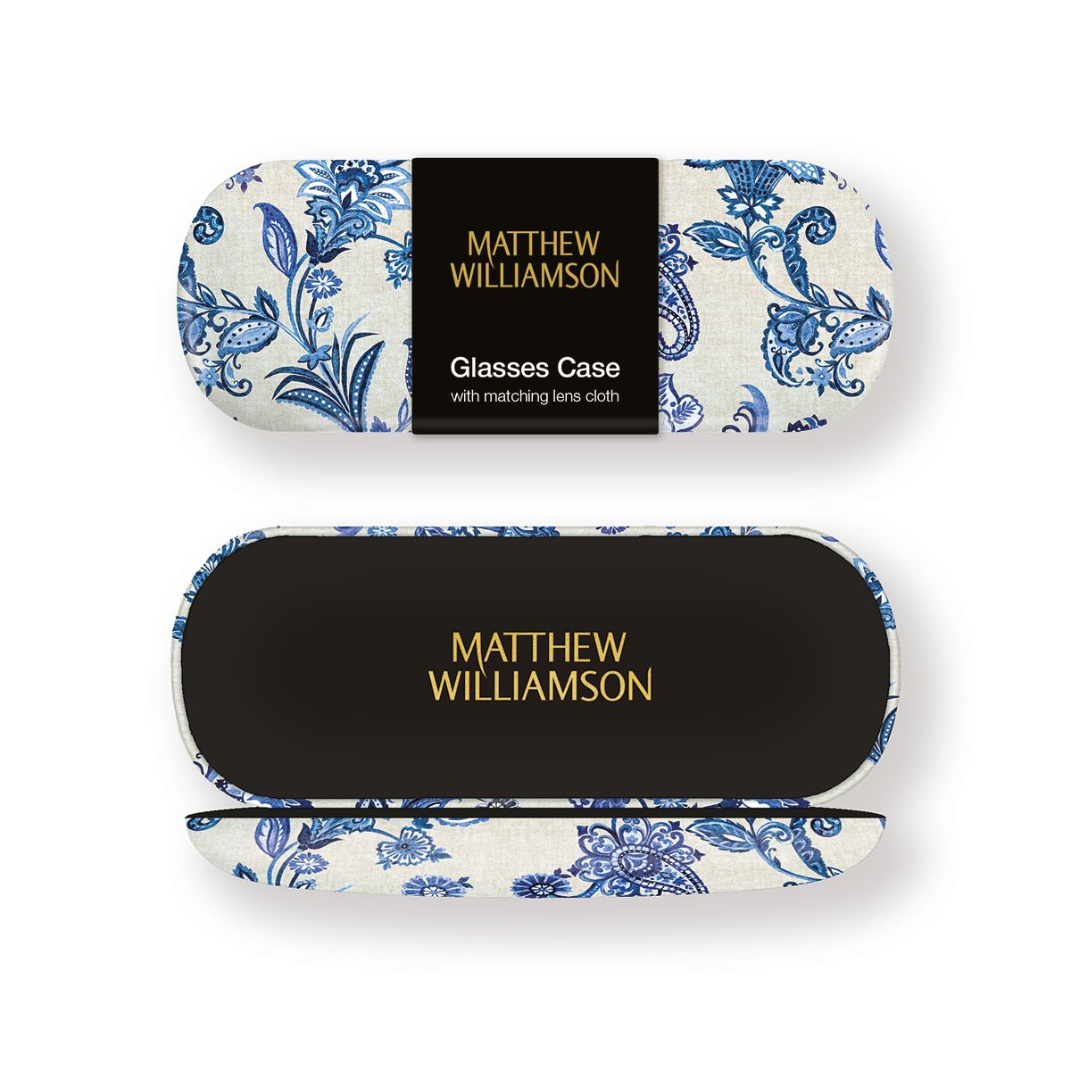 Matthew Williamson Blue Paisley Glasses Case - Bee's Emporium