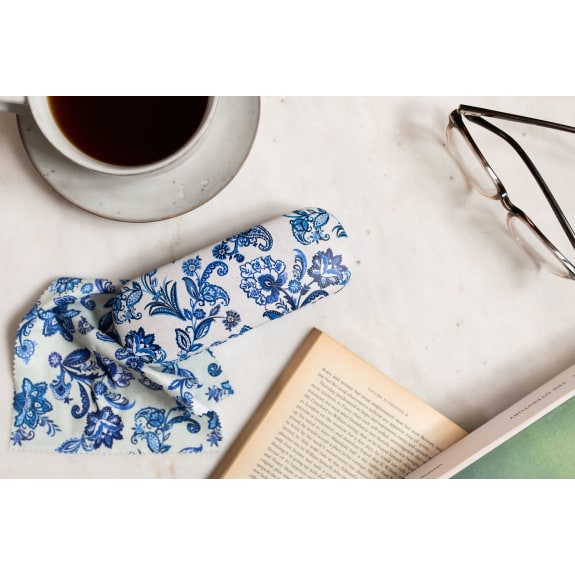 Matthew Williamson Blue Paisley Glasses Case - Bee's Emporium