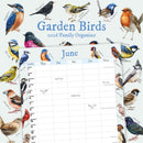 Garden Birds Illustrated Family Organiser - 2026 Square Wall Calendar
