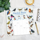 Garden Birds Illustrated Family Organiser - 2026 Square Wall Calendar