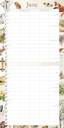 Garden Days Illustrated Family Organiser - 2026 Square Wall Calendar
