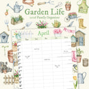 Garden Life Illustrated Family Organiser - 2026 Square Wall Calendar