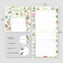 Garden Life Illustrated Family Organiser - 2026 Square Wall Calendar